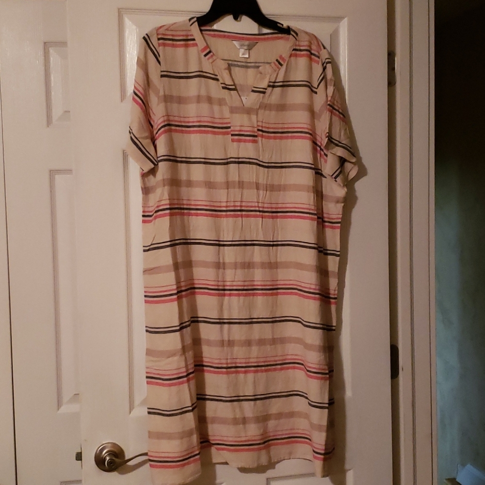 CJBanks Linen Shirt Dress